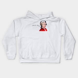 Wolfgang Amadeus Mozart Kids Hoodie